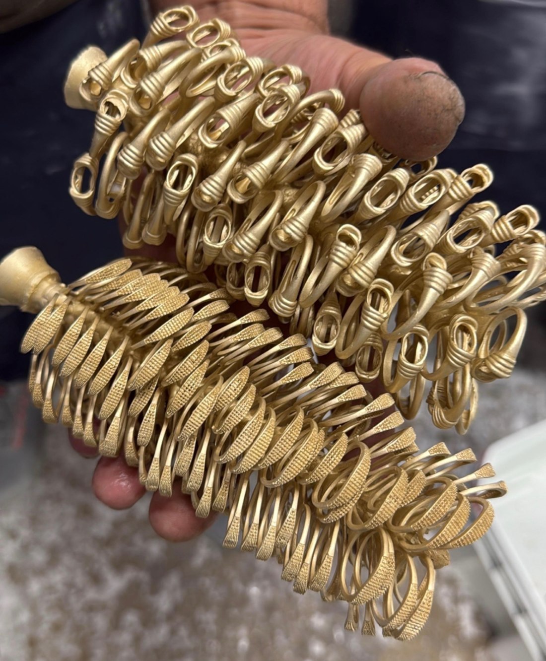 Gold casting forms at Empire Gold Co.